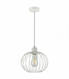 SOLA lampa wisząca, moc max. 1x60W, E27, biała Orno Adviti AD-LD-6266WE27M