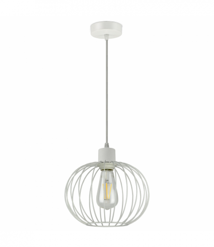 SOLA lampa wisząca, moc max. 1x60W, E27, biała Orno Adviti AD-LD-6266WE27M