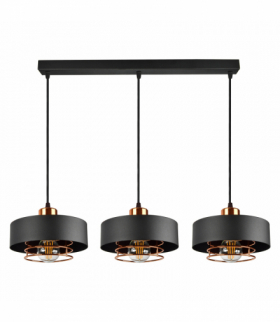 CHIRO lampa wisząca, moc max. 3x60W, E27, czarna Orno Adviti AD-LD-6268BE27M
