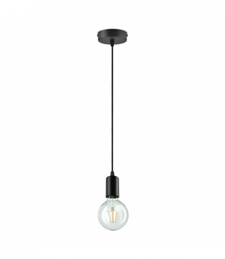 BALBU lampa wisząca, moc max. 1x60W, E27, czarna Orno Adviti AD-LD-6273BE27M