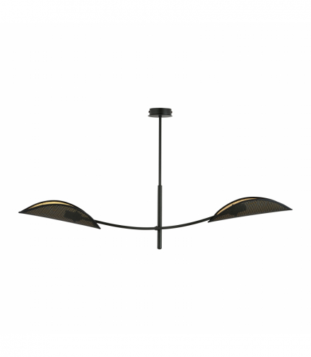 PETALO lampa wisząca, moc max.2x40W, E14, czarno-złota Orno Adviti AD-LD-6301B-CE14ZW