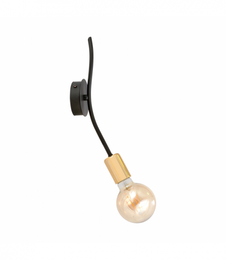 GIRO kinkiet, moc max.60W, E27, czarno-złoty Orno AD-LD-6308B-CE27