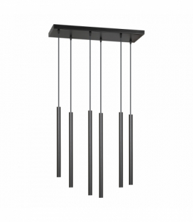 HARMONI lampa wisząca, moc max.6x20W, G9, czarna Orno Adviti AD-LD-6318BG9