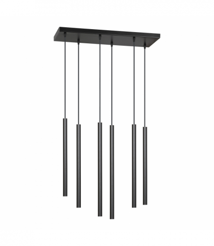 HARMONI lampa wisząca, moc max.6x20W, G9, czarna Orno Adviti AD-LD-6318BG9