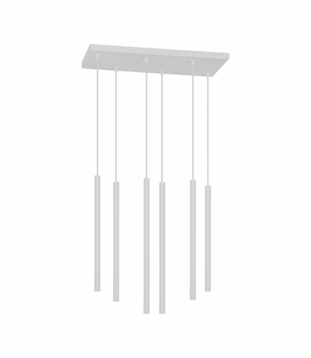 HARMONI lampa wisząca, moc max.6x20W, G9, biała Orno Adviti AD-LD-6318WG9