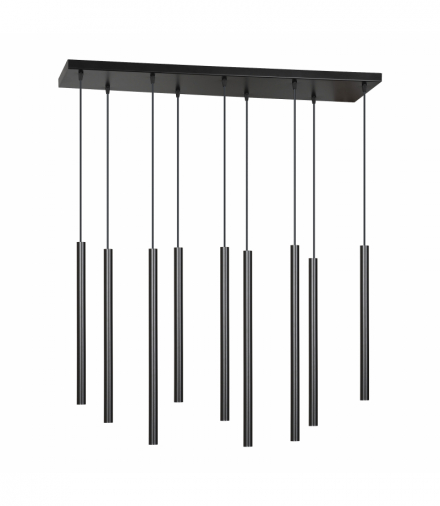 HARMONI lampa wisząca, moc max.9x20W, G9, czarna Orno Adviti AD-LD-6319BG9