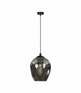 IRIS 1P lampa wisząca, moc max.60W, E27, czarno-grafitowa Orno Adviti AD-LD-6326B-GRE27SP