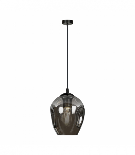 IRIS 1P lampa wisząca, moc max.60W, E27, czarno-grafitowa Orno Adviti AD-LD-6326B-GRE27SP