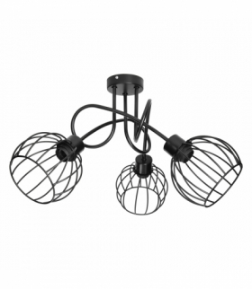 MARBELLA lampa wisząca, moc max. 3x60W, E27, czarna Orno Adviti AD-LD-6351BE27M