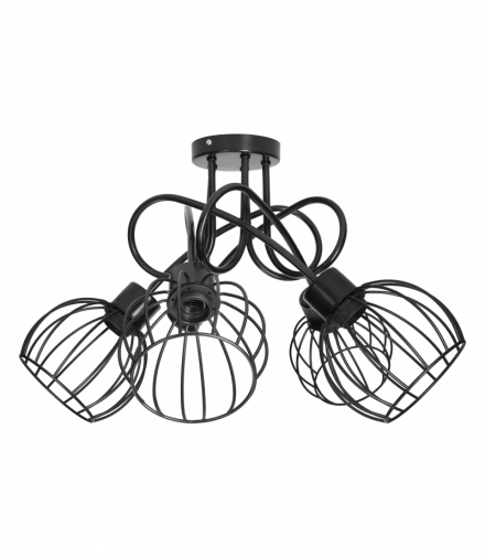 MARBELLA lampa wisząca moc max. 5x60W, E27, czarna Orno Adviti AD-LD-6353BE27M