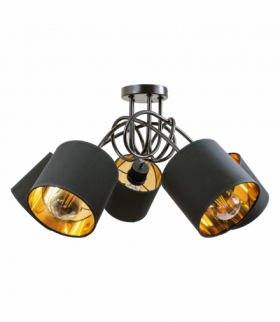 VIGO lampa wisząca, moc max. 5x60W, E27, czarna Orno Adviti AD-LD-6357BE27T