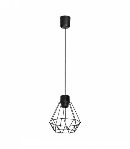 CUBO lampa wisząca, moc max. 1x60W, E27, czarna Orno Adviti AD-LD-6379BE27M