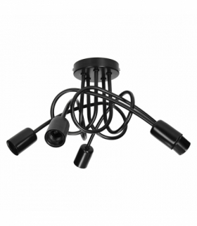 MALAGA lampa wisząca moc max. 5x60W, E27, czarna Orno Adviti AD-LD-6403BE27M