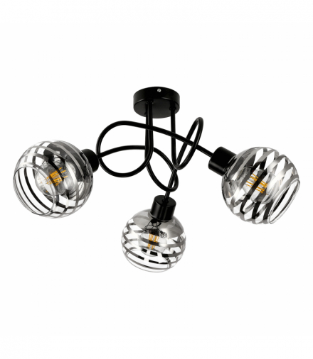 MILANO 3P E27, lampa wisząca, max. 3x60W, czarna Orno Adviti AD-LD-6415BE27SW