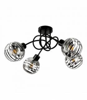 MILANO 4P E27, lampa wisząca, max. 4x60W, czarna Orno Adviti AD-LD-6416BE27SW
