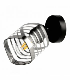 SIENA kinkiet 1P E27, max.60W, czarny Orno AD-LD-6418BE27SW