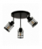 SIENA 3P E27, oprawa ścienno-sufitowa, max. 3x60W, czarna, podstawa okrągła, ruchome głowice lampy, różne poziomy Orno AD-LD-6423BE27SW