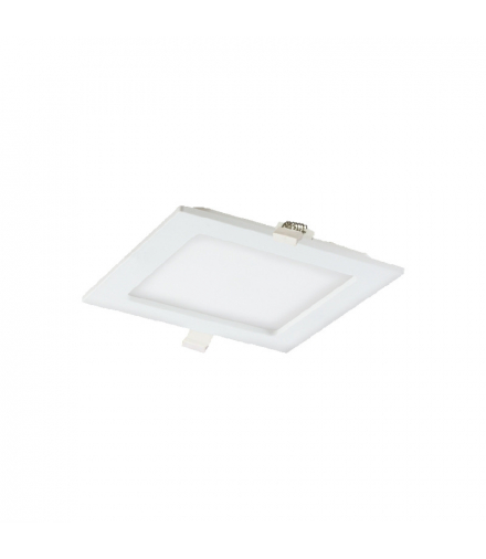 AKMAN LED 12W, oprawa typu downlight, podtynkowa, kwadratowa, 800lm, 3000K, biała, wbudowany zasilacz LED Orno AD-OD-6055WLX3