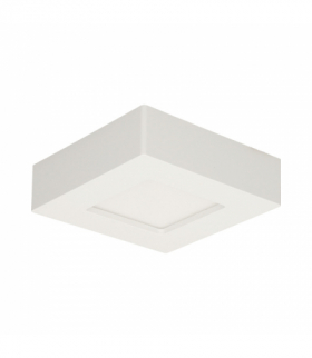 LETI LED 9W, oprawa typu downlight, natynkowa, kwadratowa, 540lm, 4000K, biała, wbudowany zasilacz LED Orno AD-OD-6060WLX4