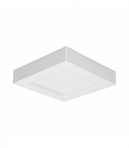 LETI LED 12W, oprawa downlight, natynkowa, kwadratowa, 860lm, 4000K, biała, wbudowany zasilacz LED Orno AD-OD-6061WLX4