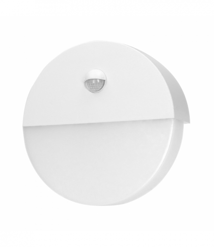 HALIT LED 10W, oprawa ogrodowa z czujnikiem ruchu 140st, 600lm, IP65, 4000K, IK10, biała Orno AD-OP-6116WLPMR4