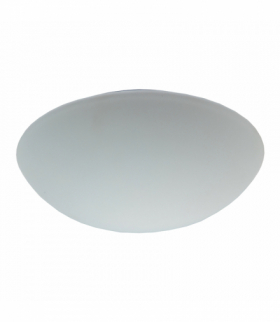 LUBA oprawa LED, 24W, 3000K, 2200lm, biała-stal, klosz matowy-szkło, IP44 Orno AD-PL-6283WLSM3