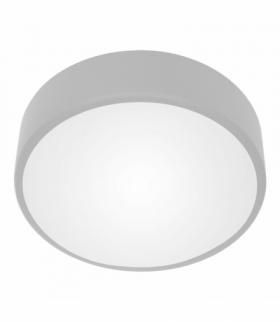 OVO plafon 2xE27, 2x24W, szara stal, klosz szklany matowy, IP20, Ø 300 Orno AD-PL-6284GE27SM