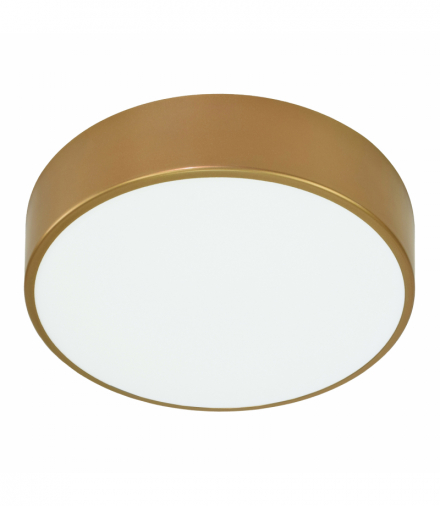 OVO plafon 4xE27, 4x24W, złota stal, klosz szklany matowy, IP20, Ø 500 Orno AD-PL-6286CE27SM