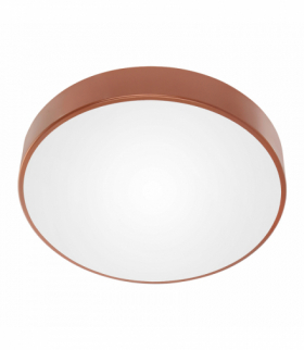 OVO plafon 6xE27, 6x24W, miedziana stal, klosz szklany matowy, IP20, Ø 800 Orno AD-PL-6288CPE27SM