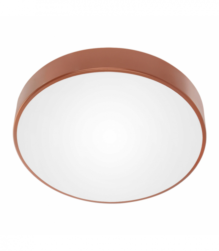 OVO plafon 6xE27, 6x24W, miedziana stal, klosz szklany matowy, IP20, Ø 800 Orno AD-PL-6288CPE27SM