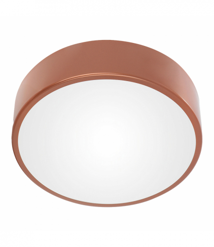 OVO plafon 3xE27, 3x24W, miedziana stal, klosz plastikowy matowy, IP54, Ø 400 Orno AD-PL-6295CPE27ZM