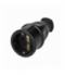 Gniazdo warsztatowe 2P+Z Schuko z wygodnym chwytem, czarne, 12 szt. Orno OR-AE-13258(GS)/12