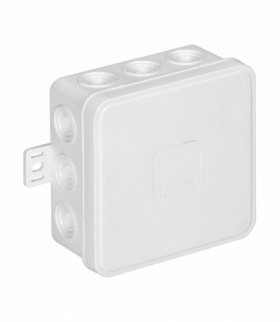 Puszka n/t CLICK, IP54, 12 przepustów, 85x85x41mm, biała Orno OR-JB-13803/W