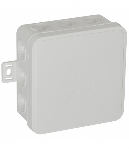 Puszka n/t CLICK, IP54, 12 przepustów, 85x85x41mm, biała, 50 szt. Orno OR-JB-13803/W/50