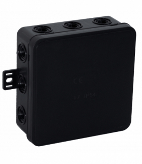 Puszka n/t CLICK, IP54, 12 przepustów, 100x100x41mm, czarna, 32 szt. Orno OR-JB-13804/B/32