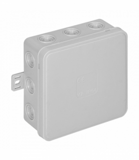 Puszka n/t CLICK, IP54, 12 przepustów, 100x100x41mm, szara Orno OR-JB-13804/G