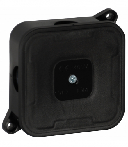 Puszka n/t ECO, IP44, 400V, 4 dławnice gumowe, 85x85x35mm, czarna, 60 szt. Orno OR-JB-13806/B/60