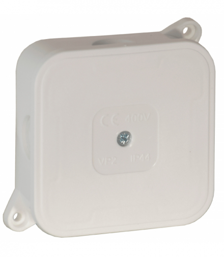 Puszka n/t ECO IP44 400V 4 dławnice gumowe 85x85x35mm biały 60 szt. Orno OR-JB-13806/W/60