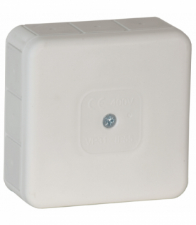 Puszka n/t PRO, IP55, 400V, 12 przepustów gumowych, 85x85x37mm, biała, 60 szt. Orno OR-JB-13807/W/60