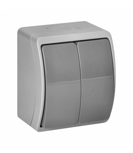 Łącznik świecznikowy n/t AQUATIC, IP44, szaro-grafitowy Orno OR-OE-7101/GR