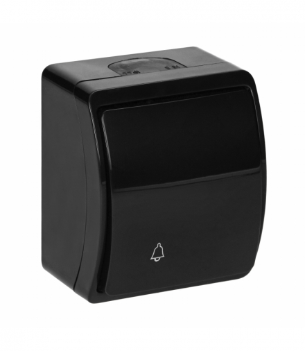 Przycisk dzwonek n/t AQUATIC, IP44, czarny Orno OR-OE-7104/B