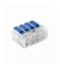 Złączka instalacyjna zaciskowa 4-przewodowa na dowolny przewód 0,75-4mm² IEC 450V/32A Blister 4 szt. Orno OR-SZ-8017/4/B4