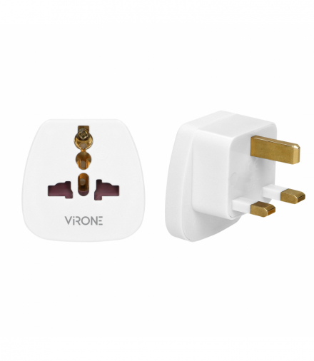 Adapter podróżny - World to UK, 230V/13A, biały Orno TA-3