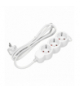 Przedłużacz 3-krotny 2P+Z (Schuko), 5m H05VV-F 3x1,0mm², Imax 10A, biały Orno ORAE13145(GS)/W/5M