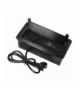 Gniazdo meblowe wpuszczane w blat z płaskim frezowanym rantem, szczotką przeciwkurzową, ładowarką USB i przewodem 1,5m, 2x2P+Z, 2xUSB, 2xNET, czarne Orno OR-GM-9022/B