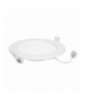 EURUS LED 12W, oprawa downlight, podtynkowa, okrągła, 860lm, 4000K, biała, wbudowany zasilacz LED Orno AD-OD-6051WLX4