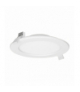 EURUS LED 12W, oprawa downlight, podtynkowa, okrągła, 860lm, 4000K, biała, wbudowany zasilacz LED Orno AD-OD-6051WLX4
