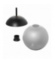 LARA 1P, lampa wisząca, E27 max. 60W, czarna Orno Adviti AD-LD-6216BE27S
