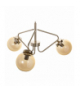 BULAT 3P, lampa wisząca, E14 max. 3x40W, złota Orno Adviti AD-LD-6219CE14S