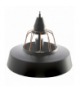 ROCCO 1P, lampa wisząca, E27 max. 60W, czarna, miedziana Orno Adviti AD-LD-6223BCE27